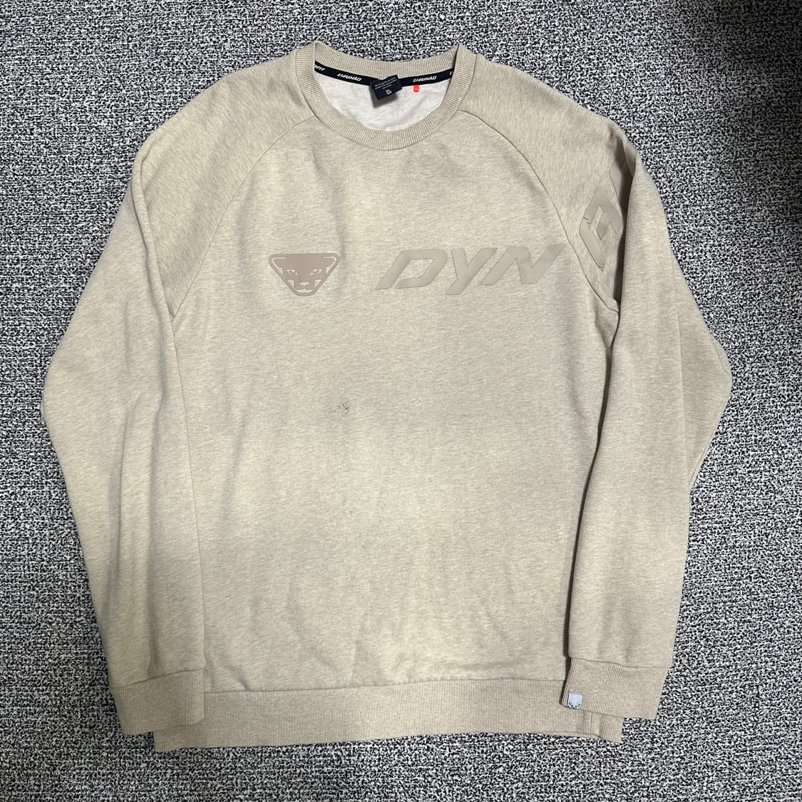 (XL) 다이나핏 베이지 맨투맨 티셔츠 상품이미지1