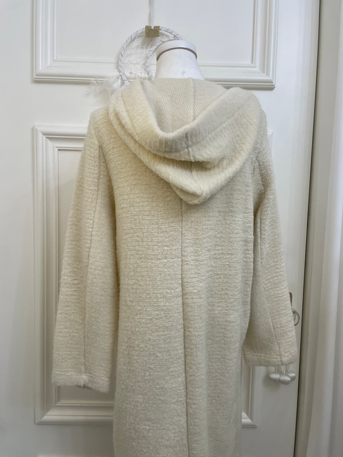 ivory long warm sweater hoodie jacket 상품이미지4