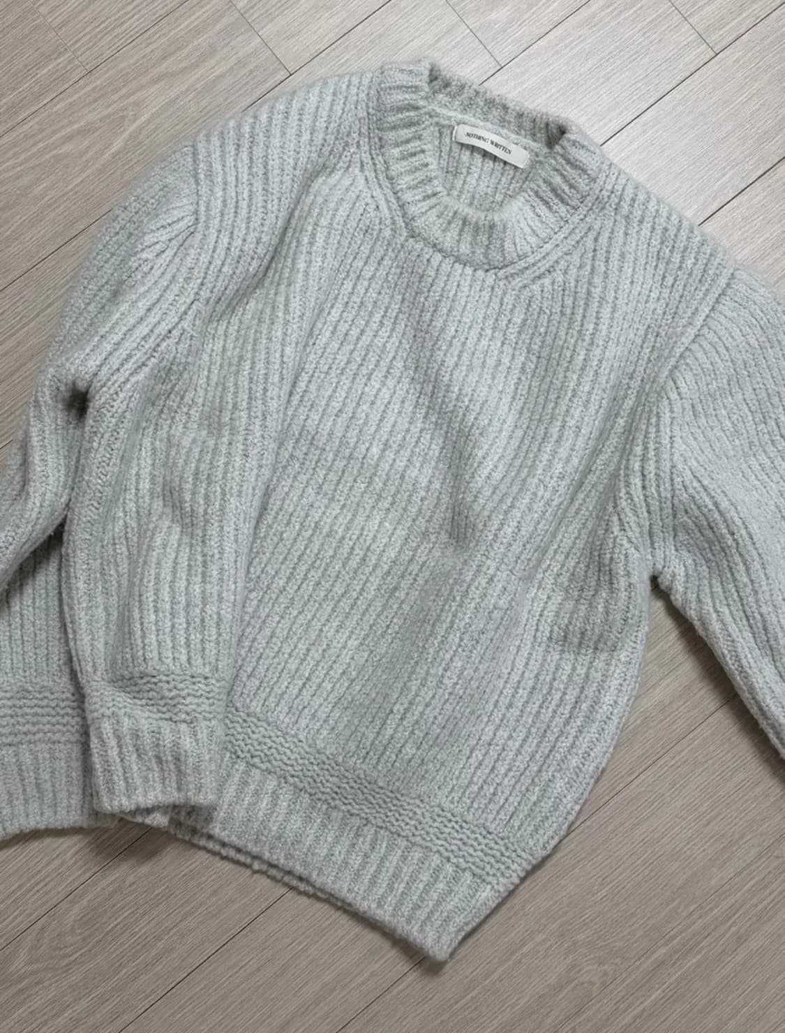 (절판상품)낫띵리튼 울 니트 그레이 상품이미지1