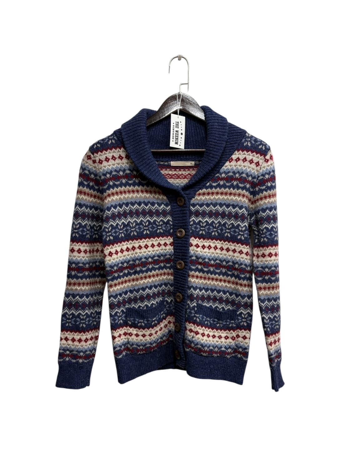 Japanese Vintage 울 혼방 가디건 상품이미지1