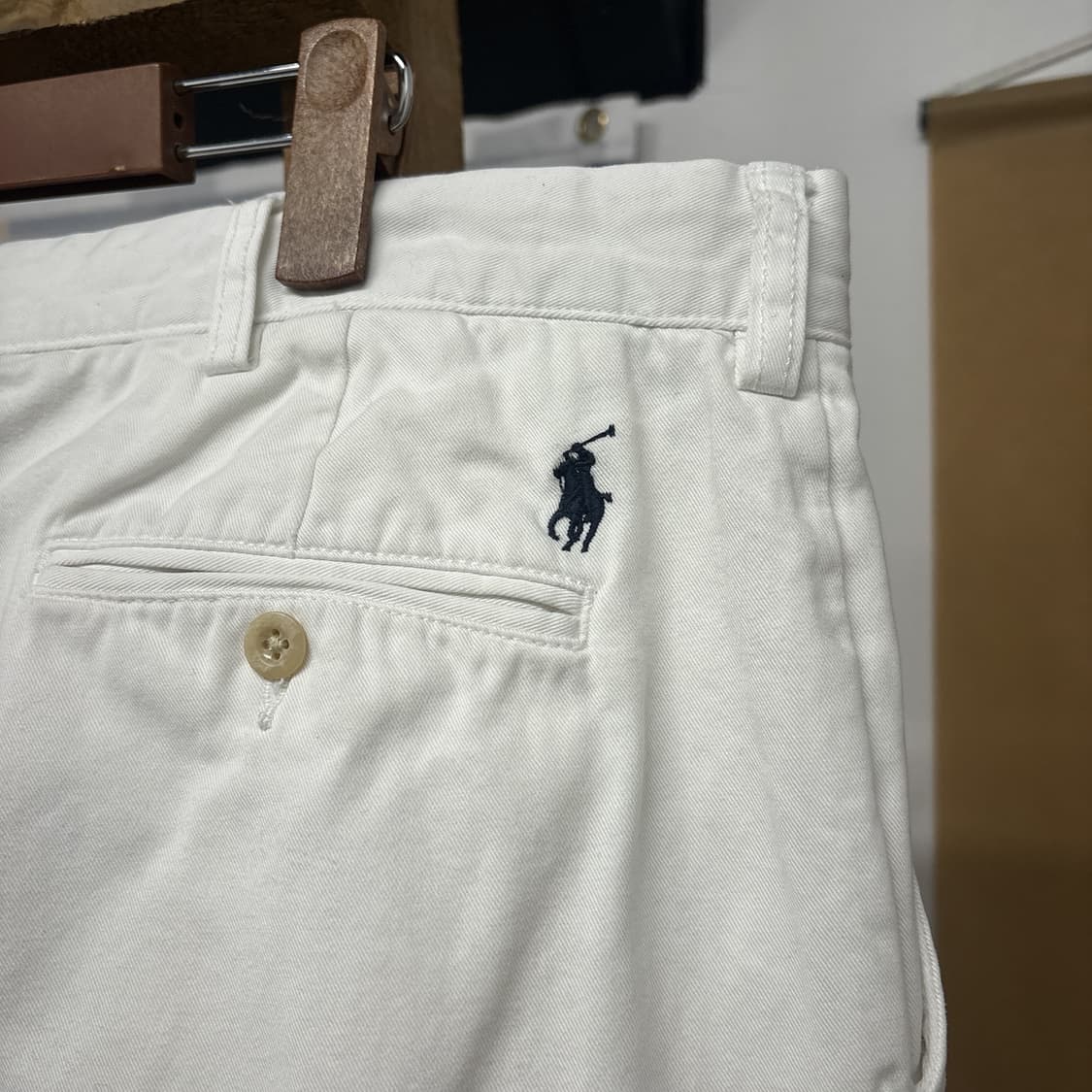 90s 폴로 랄프로렌 클래식 화이트 코튼 치노팬츠 포니자수 N761 상품이미지7