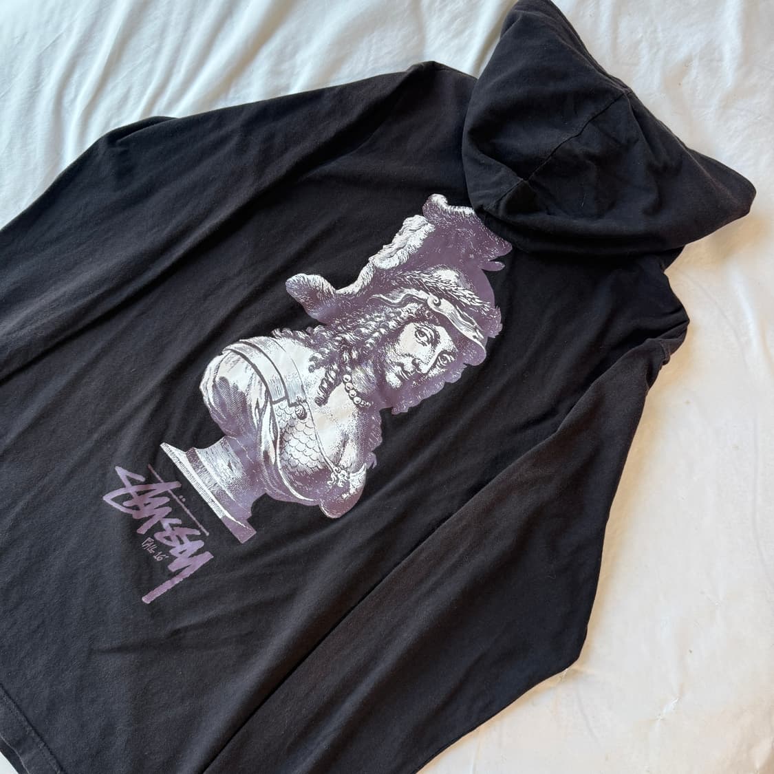 스투시 여인상 후드티 S 상품이미지3