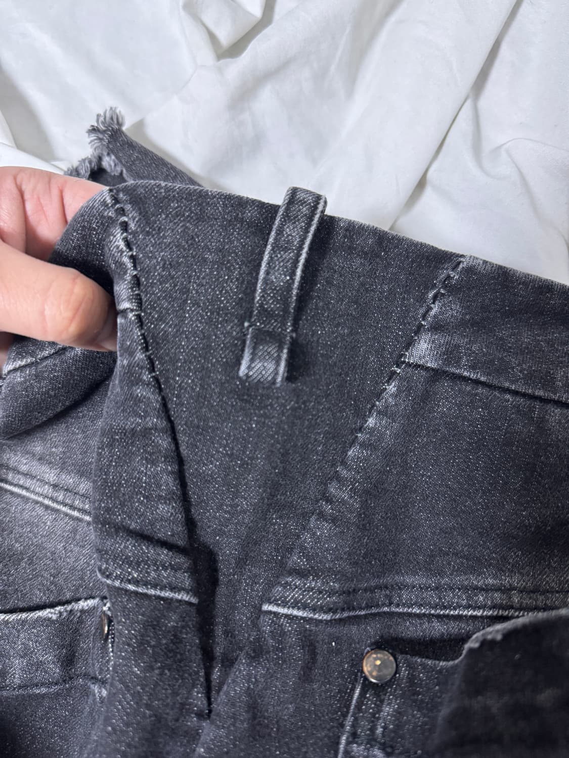 Masnada 슬림핏 데님 카고 팬츠 빈티지 상품이미지5