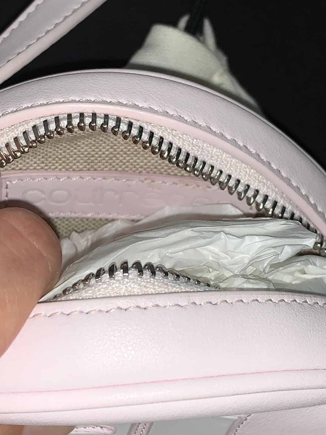 꾸레쥬 리에디션 서클 크로스 미니백 (정품) 핑크 상품이미지7