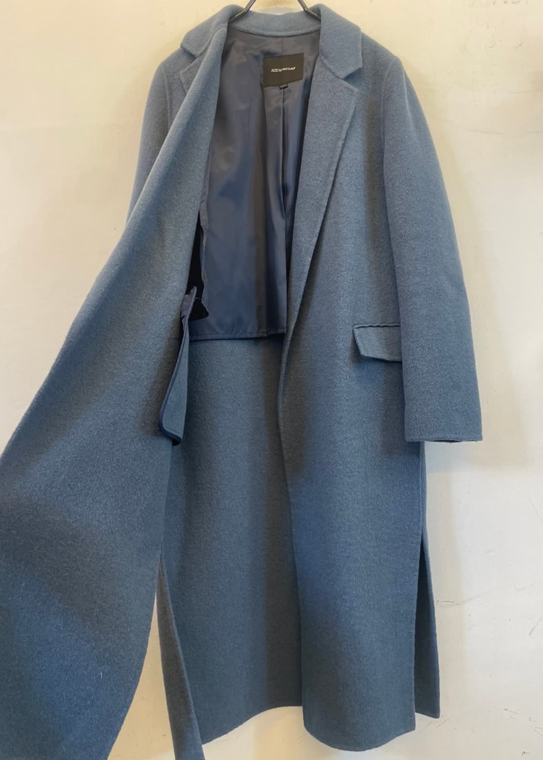 나이스클랍 여성울코트 캐시미어 핸드메이드 모직 롱코트:) 하객룩데이트룩 상품이미지3