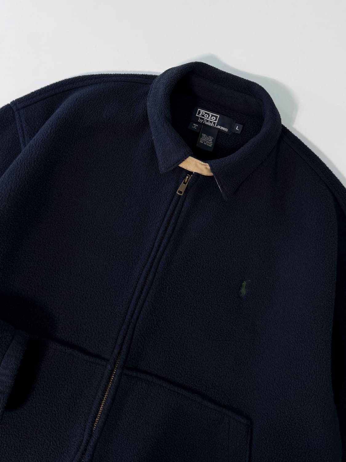 폴로 랄프로렌 00‘s USA 오버핏 딥네이비 플리스 스윙 자켓 상품이미지3