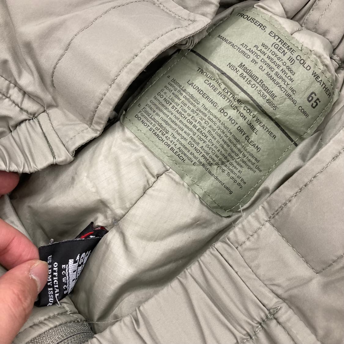 ECWCS 미군 레벨7 프리마로프트 상하의 세트 상품이미지9