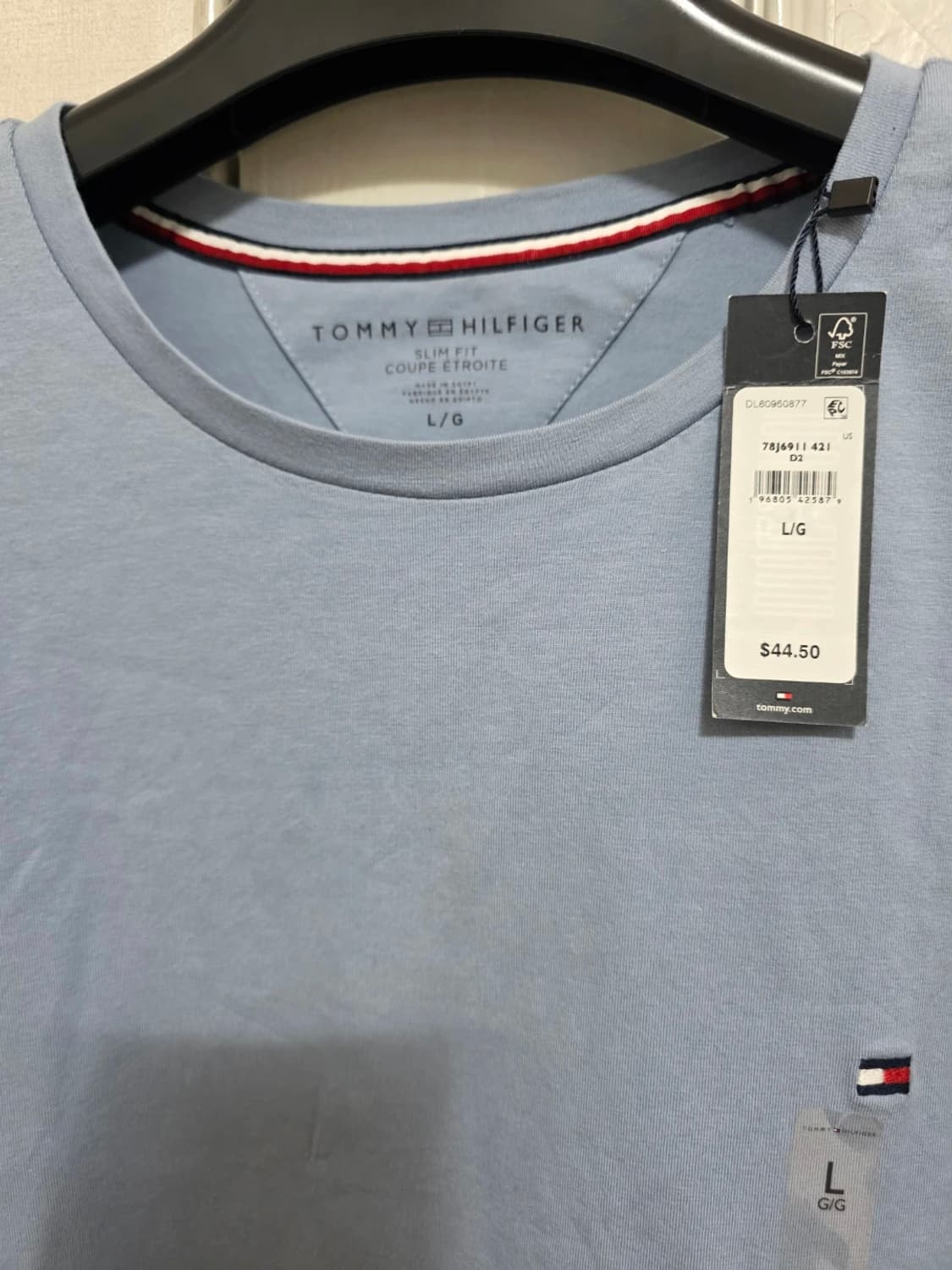 [새제품] 타미힐피거 스트레치 코튼 롱슬리브 긴팔티 L 상품이미지2