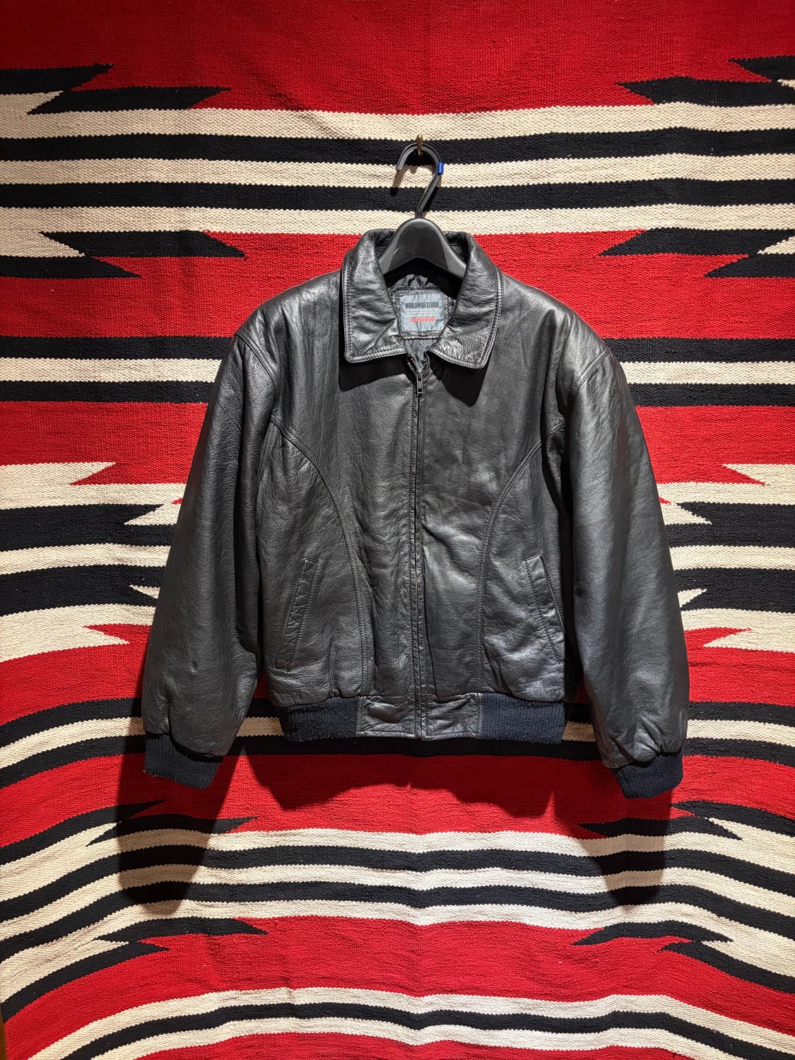 Cowhide leather bomber jacket / 소가죽 봄버 상품이미지1