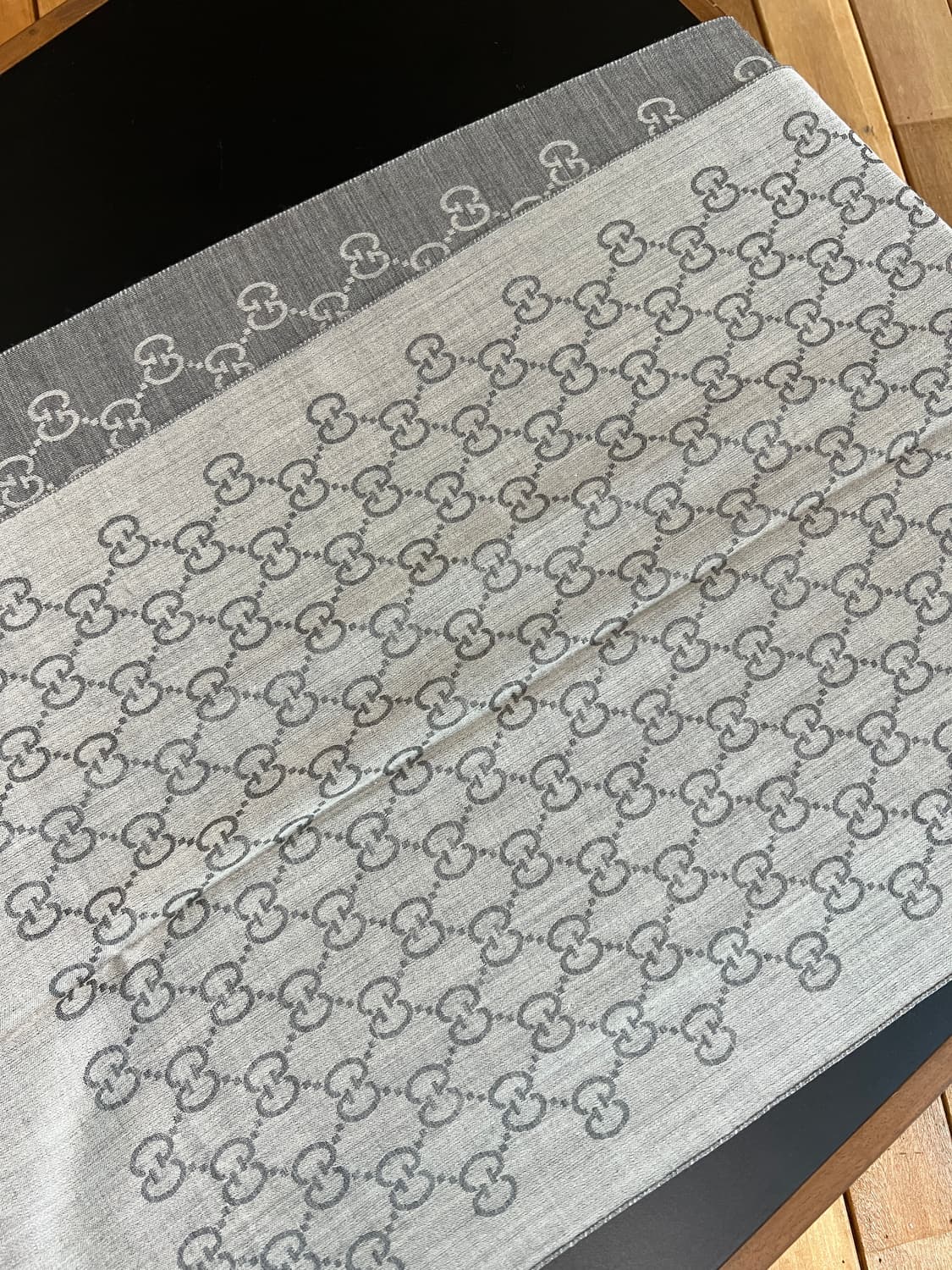 구찌 GG 자카드 울 실크 리버서블 스카프 상품이미지7