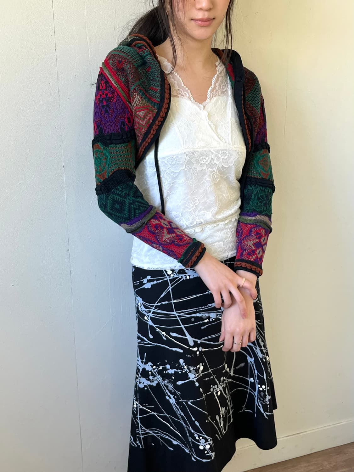 COOGI 케이블 후드 볼레로 상품이미지7