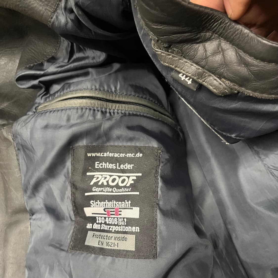 Cafe racer 가죽 라이더 자켓 (100) 상품이미지7