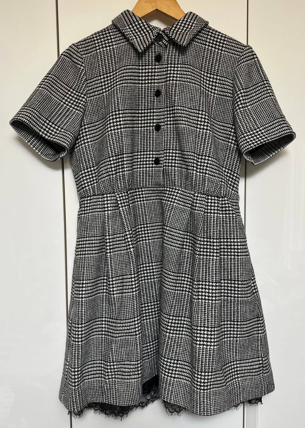 디올글렌체크 반팔 미니 울원피스 정품 상품이미지2