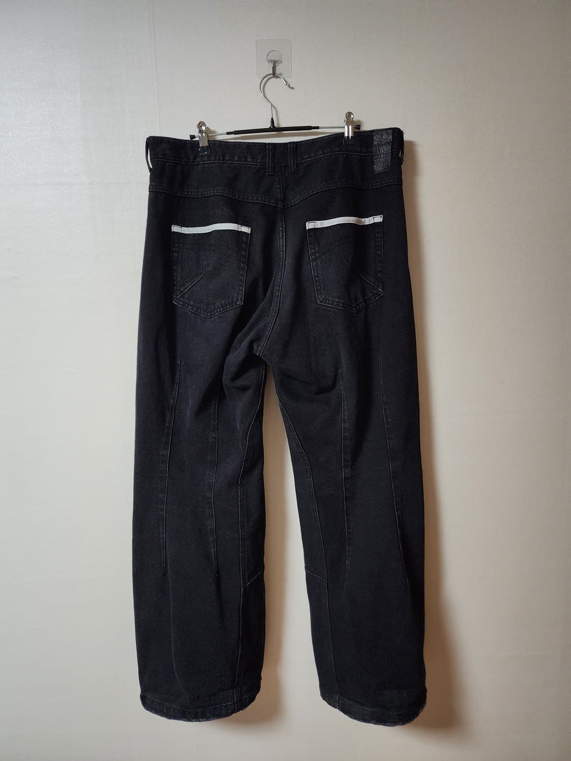 Etce 커브드 데님팬츠 블랙 XL 상품이미지3