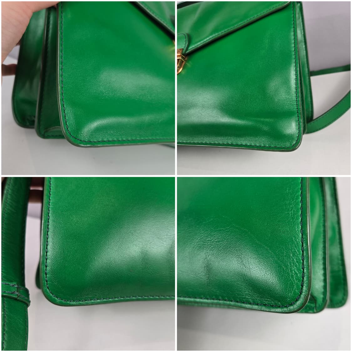 마크제이콥스 레더 사첼백 숄더백 가방 정품 그린 상품이미지7