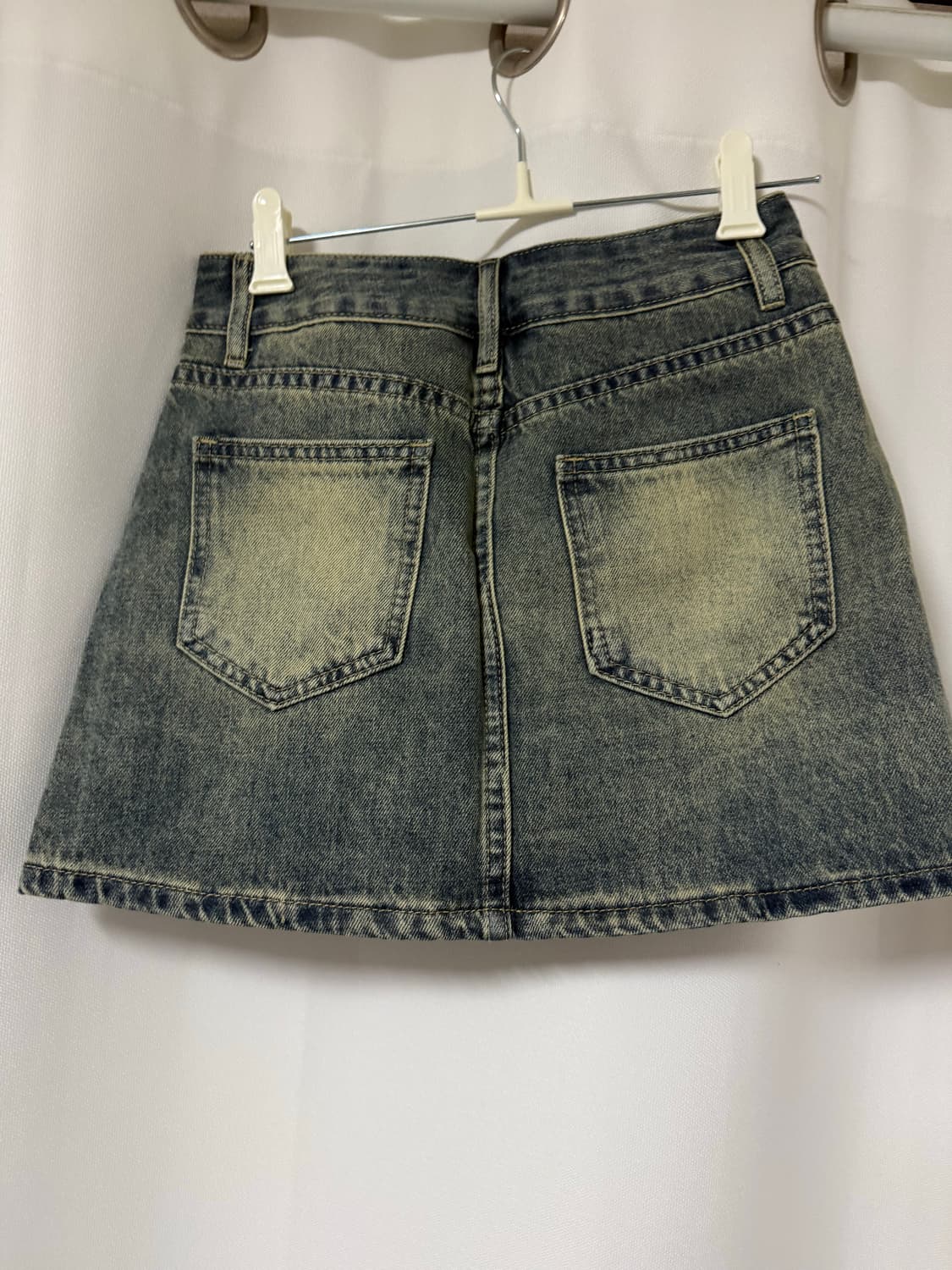 빈티지 데님 미니 스커트 상품이미지2