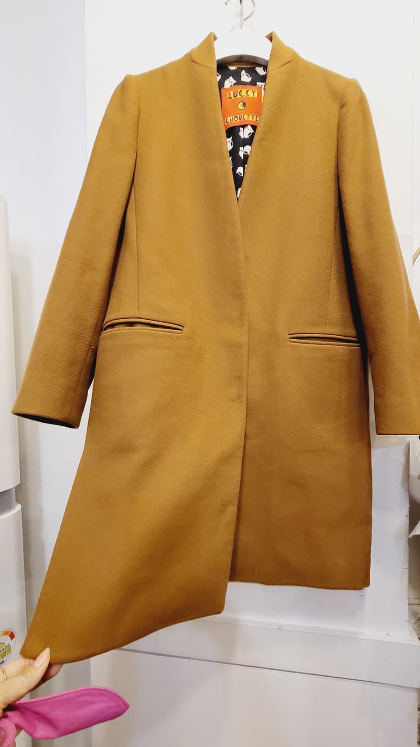 럭키슈에뜨 노카라 숄 울코트 상품이미지6