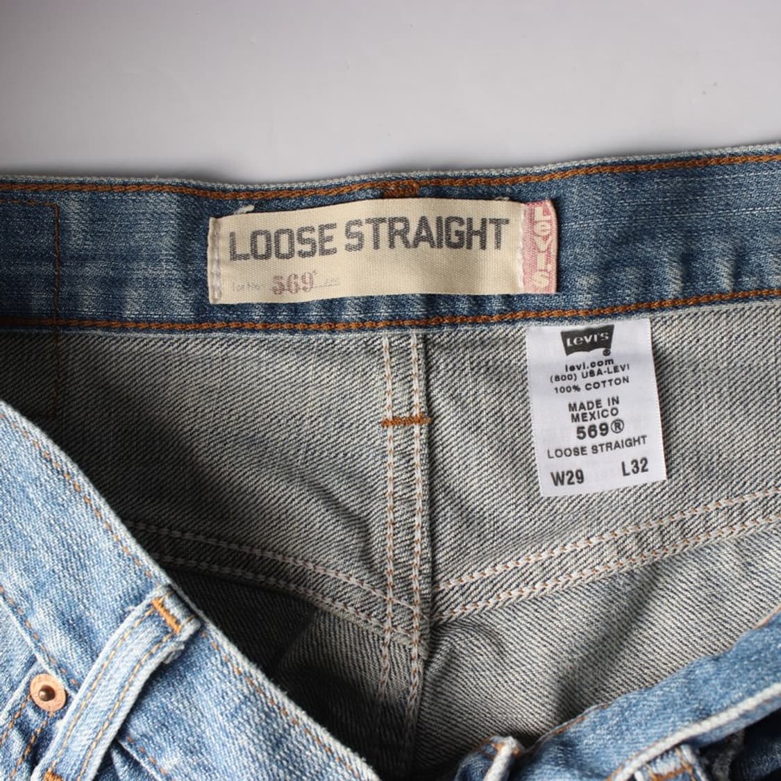 리바이스 569 루즈 스트레이트 데님 팬츠 29 상품이미지6