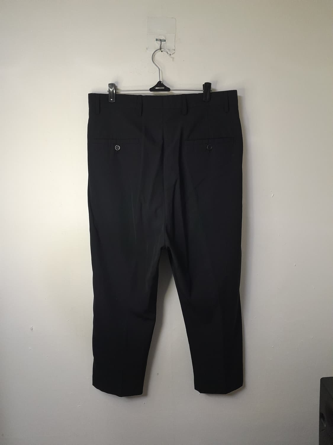 릭오웬스 메인라인 블랙 울 크롭팬츠 46/31" 상품이미지4