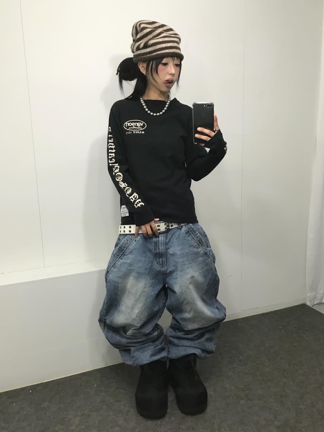 밴슨 크롬맛 풀 프린팅 롱슬리브 상품이미지4