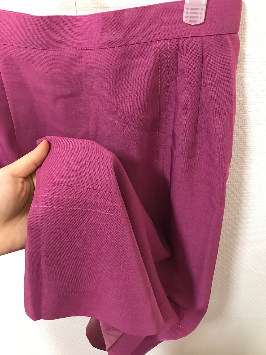 jpn stich line purple midi skirt  상품이미지4