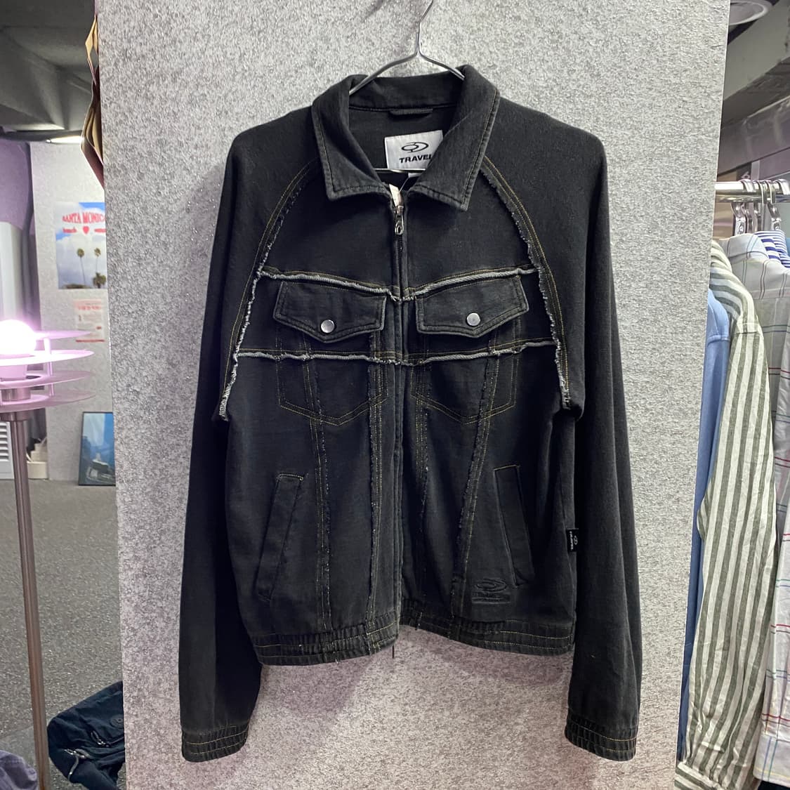 트래블 흑청 디트로이트 멀티포켓 투웨이 자켓 B4498 상품이미지2