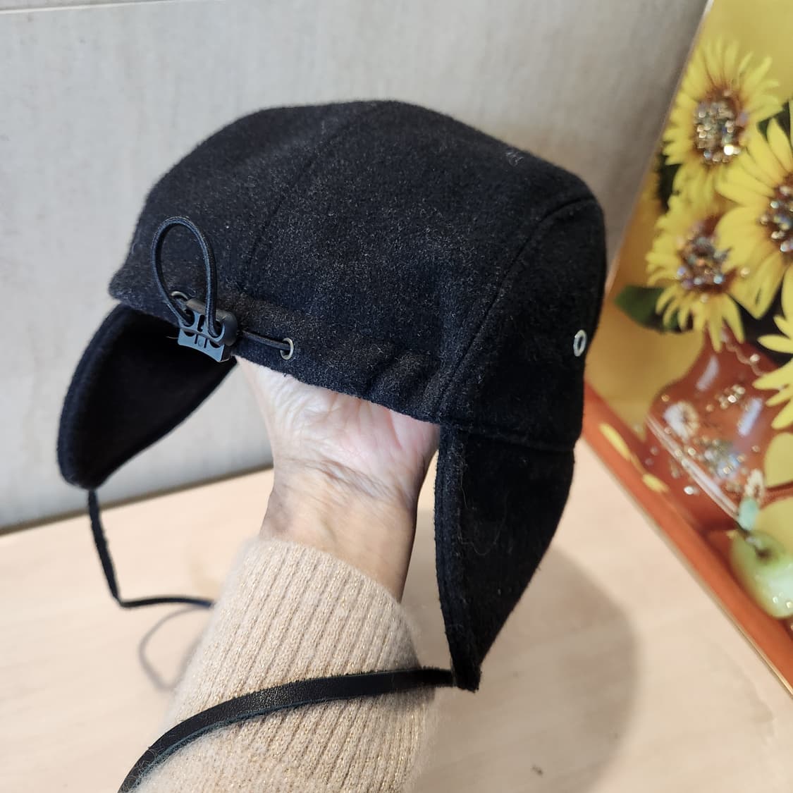 USS2 귀달이 울 볼캡 🖤 미니멀&스트릿 감성 겨울모자 상품이미지2