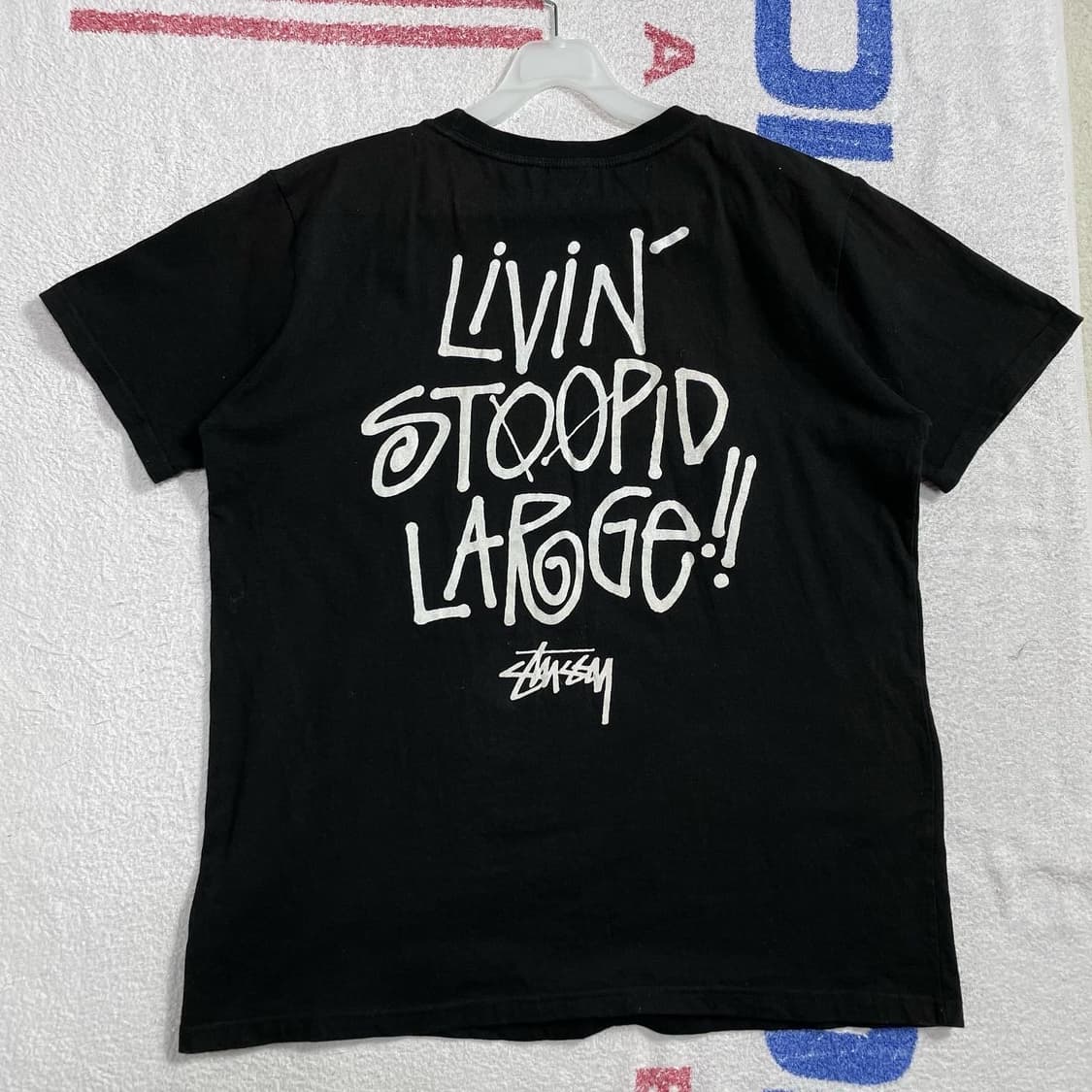 90년대 STUSSY 스투시 VVS스탁로고 티셔츠 상품이미지5
