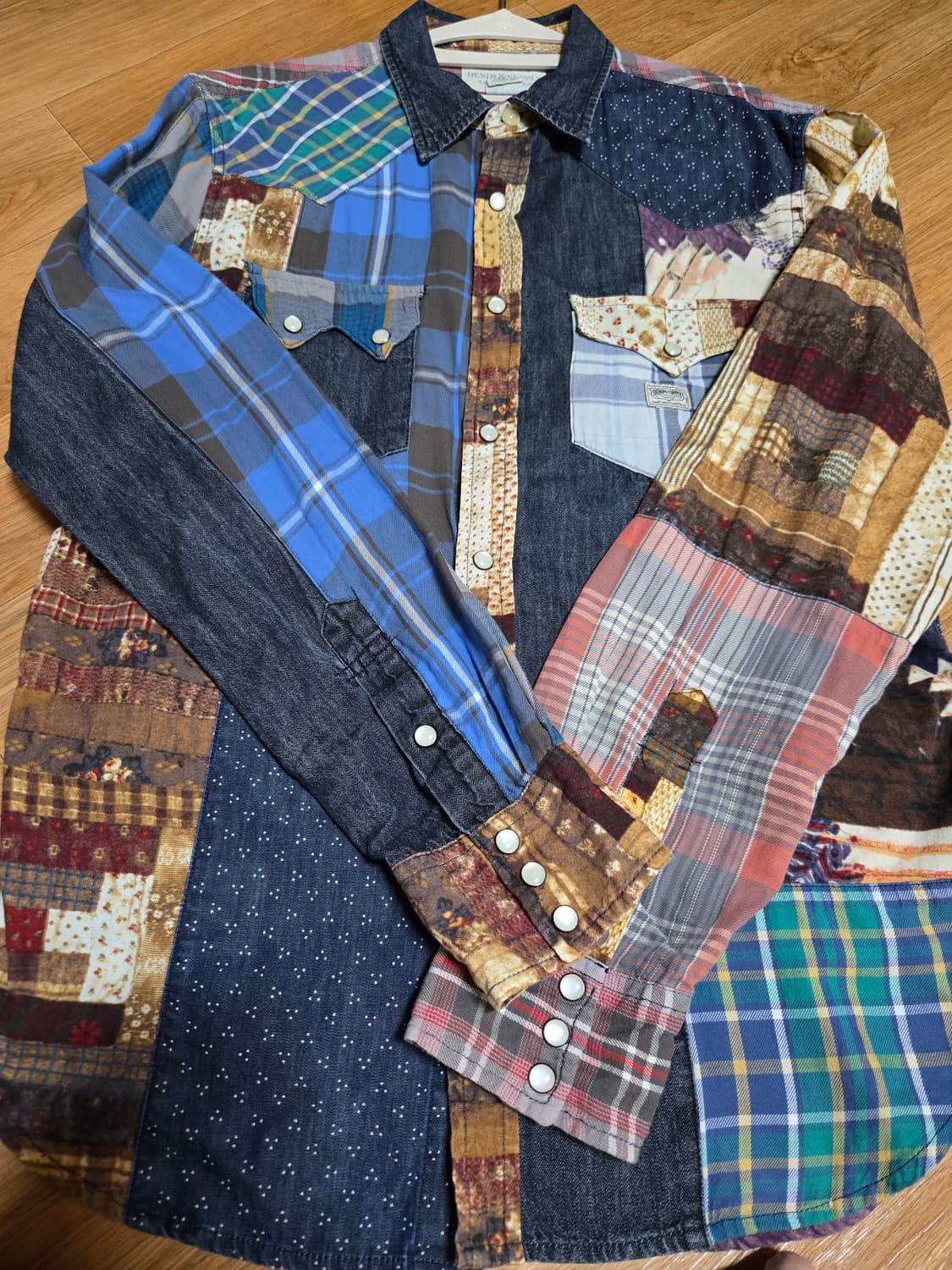 폴로 랄프로렌 데님앤서플라이 패치워크 웨스턴 셔츠 상품이미지5