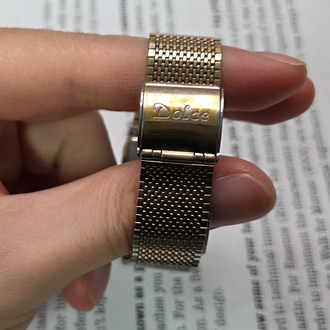 레어] 빈티지 세이코 돌체 사각탱크 금바리판 쿼츠 브레이슬릿 ver. 
 상품이미지7