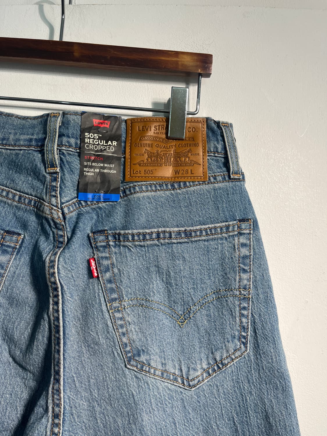 (새 상품) Levi’s 505 연청 8부 데님 상품이미지10
