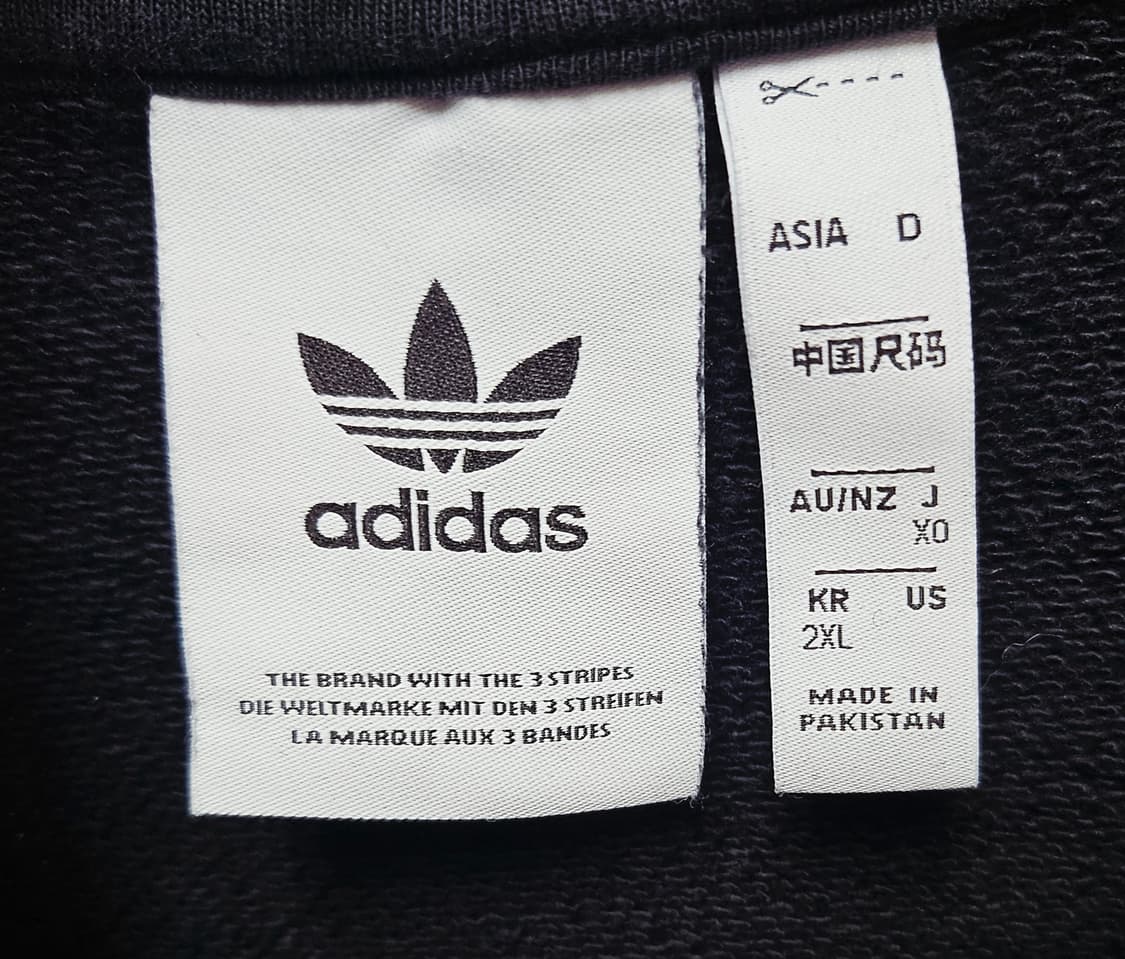 (110)2XL 아디다스 파이어버드 빅로고 트레포일 [블랙] 후드티 상품이미지2