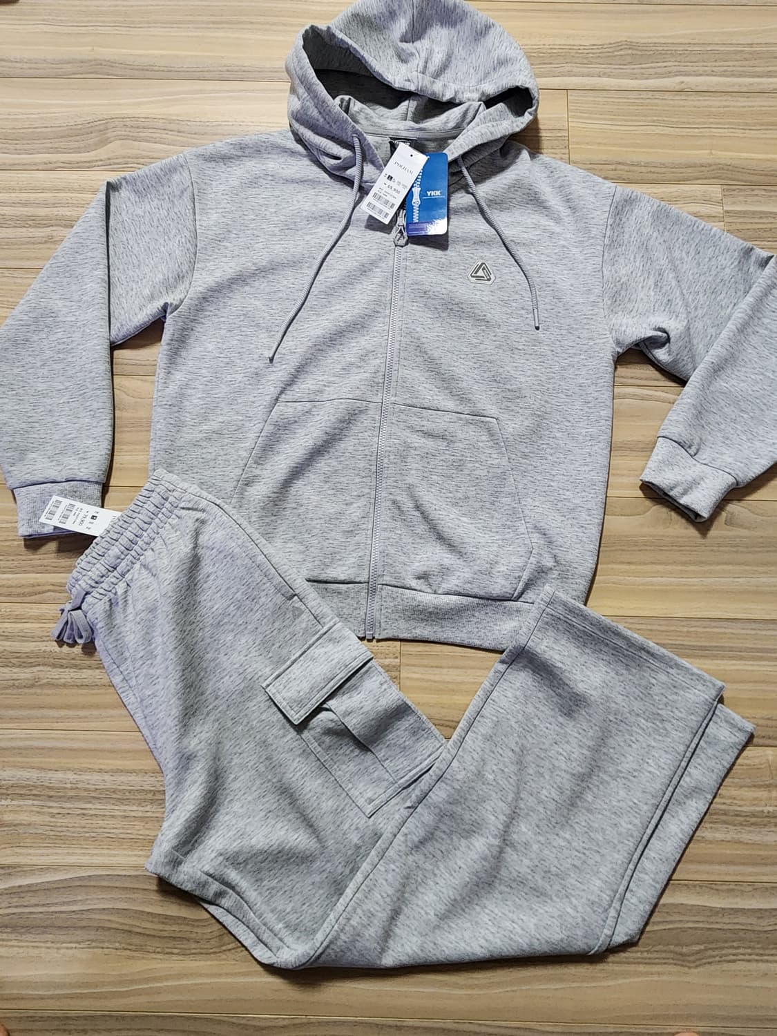 폴햄후드집업자켓그레이카고바지세트셋업 상품이미지1