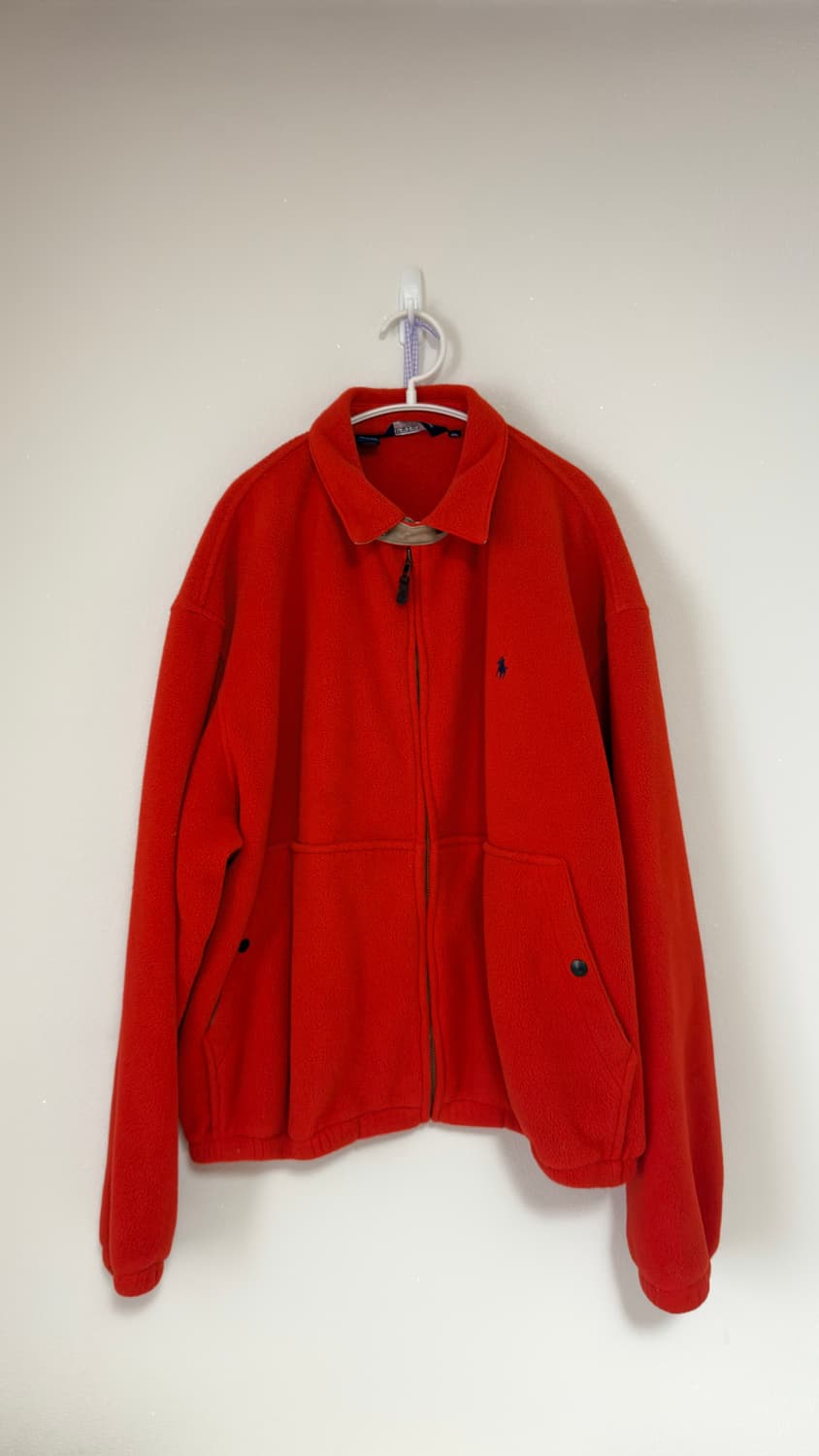 90s 폴로 플리스 스윙탑 자켓 오렌지(XL / 105) 상품이미지1