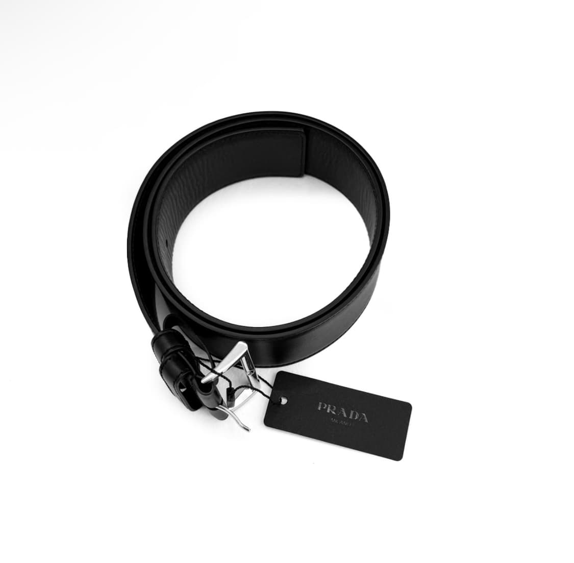 [38] 프라다 여성 리나일론 삼각로고 다운 벨트 롱 패딩 코트 블랙 상품이미지10