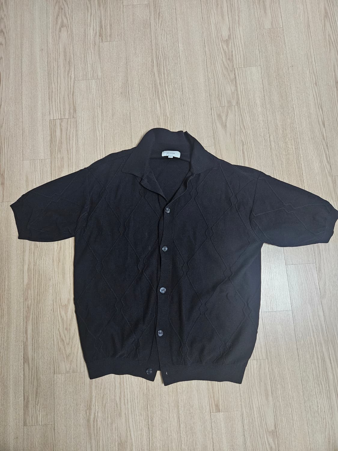 셔터 반팔 가디건 상품이미지1