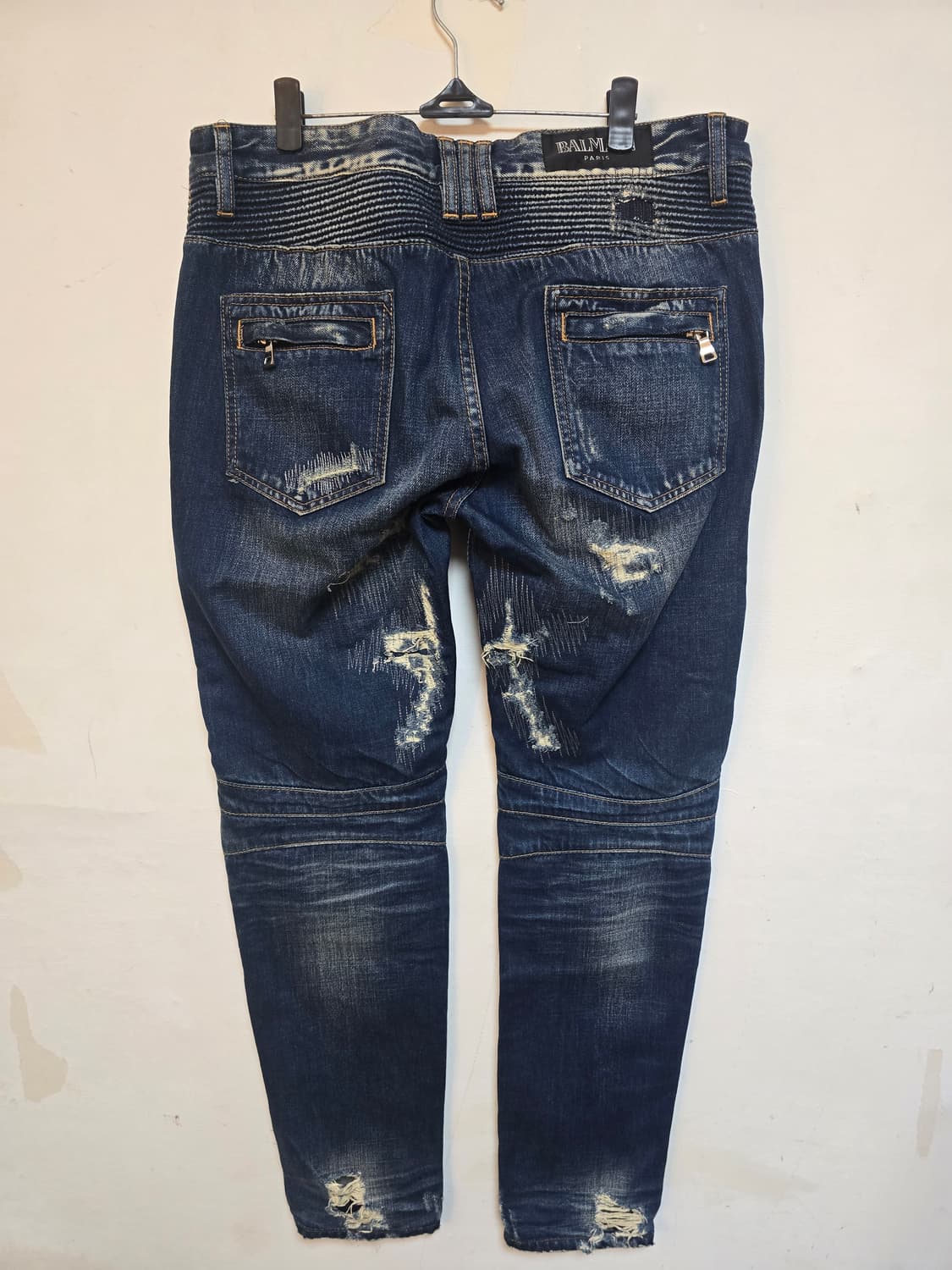 발망 남성 데미지 워싱 바이커 청바지 34 (새상품) 상품이미지2