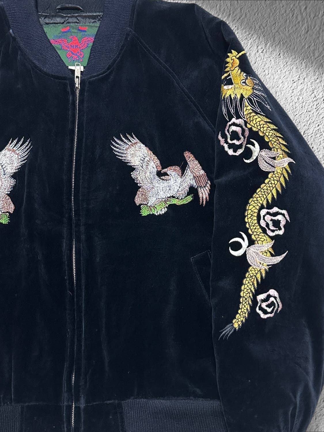 90s 빈티지 벨벳 스베니어 자켓 상품이미지2