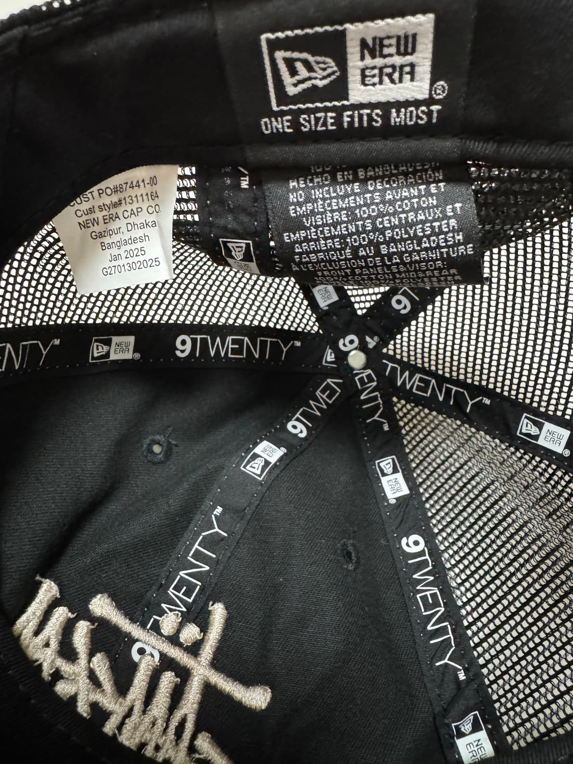 스투시 뉴에라 블랙 트러커 볼캡 모자 판매합니다! 상품이미지6
