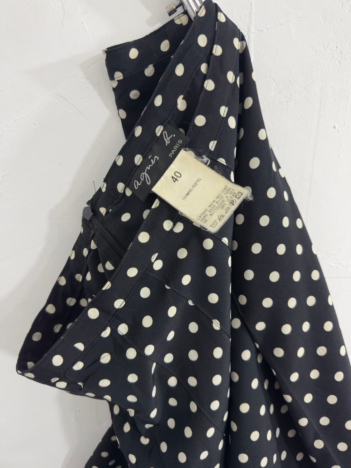 agnes b dot pleats mini skirt 상품이미지4