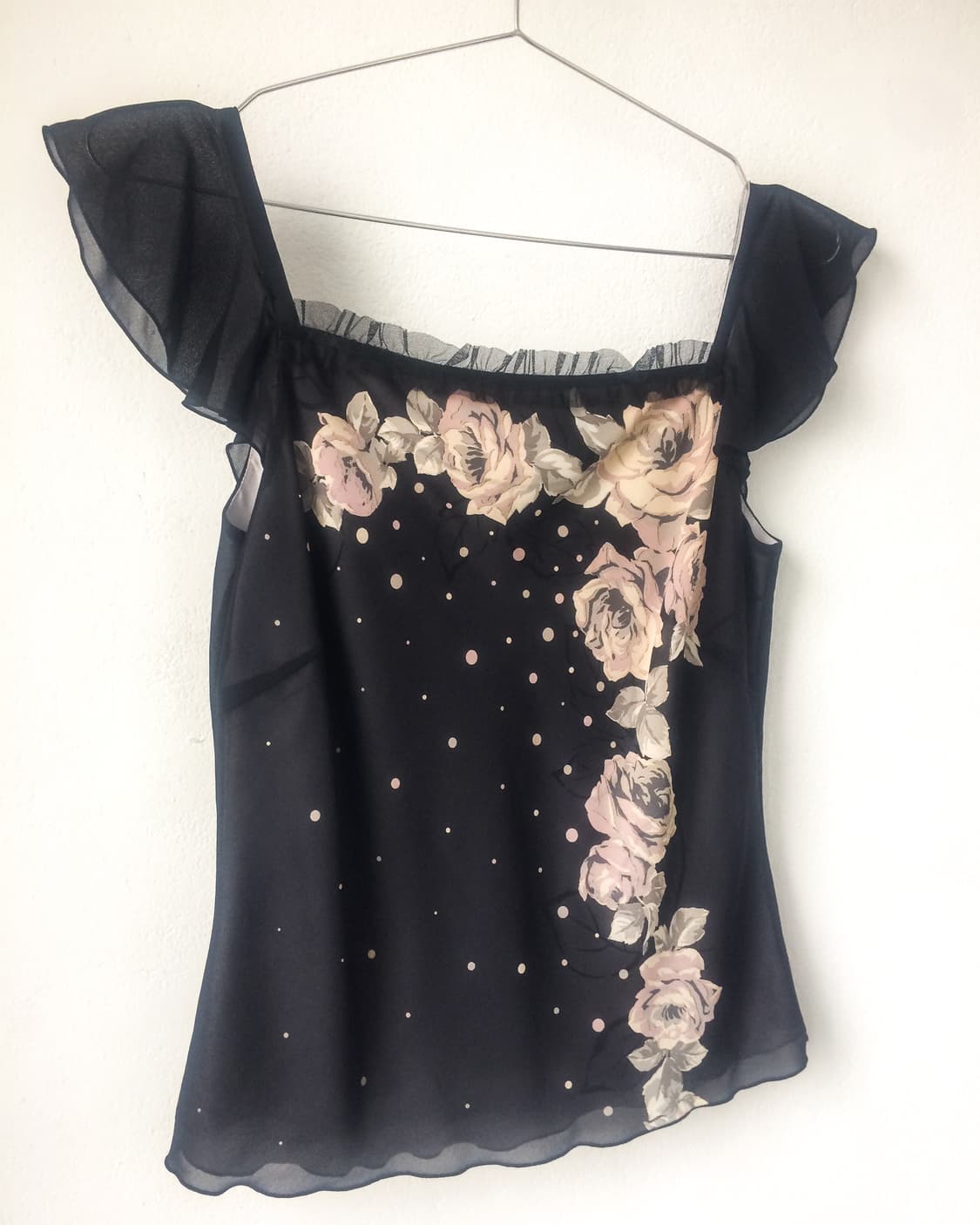 Flower printing point sleeveless 상품이미지4