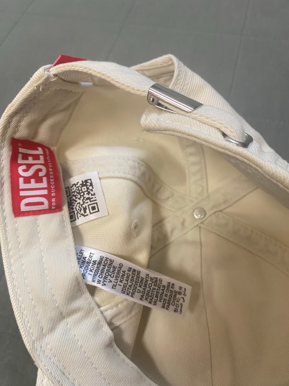 디젤 화이트 모자  상품이미지2