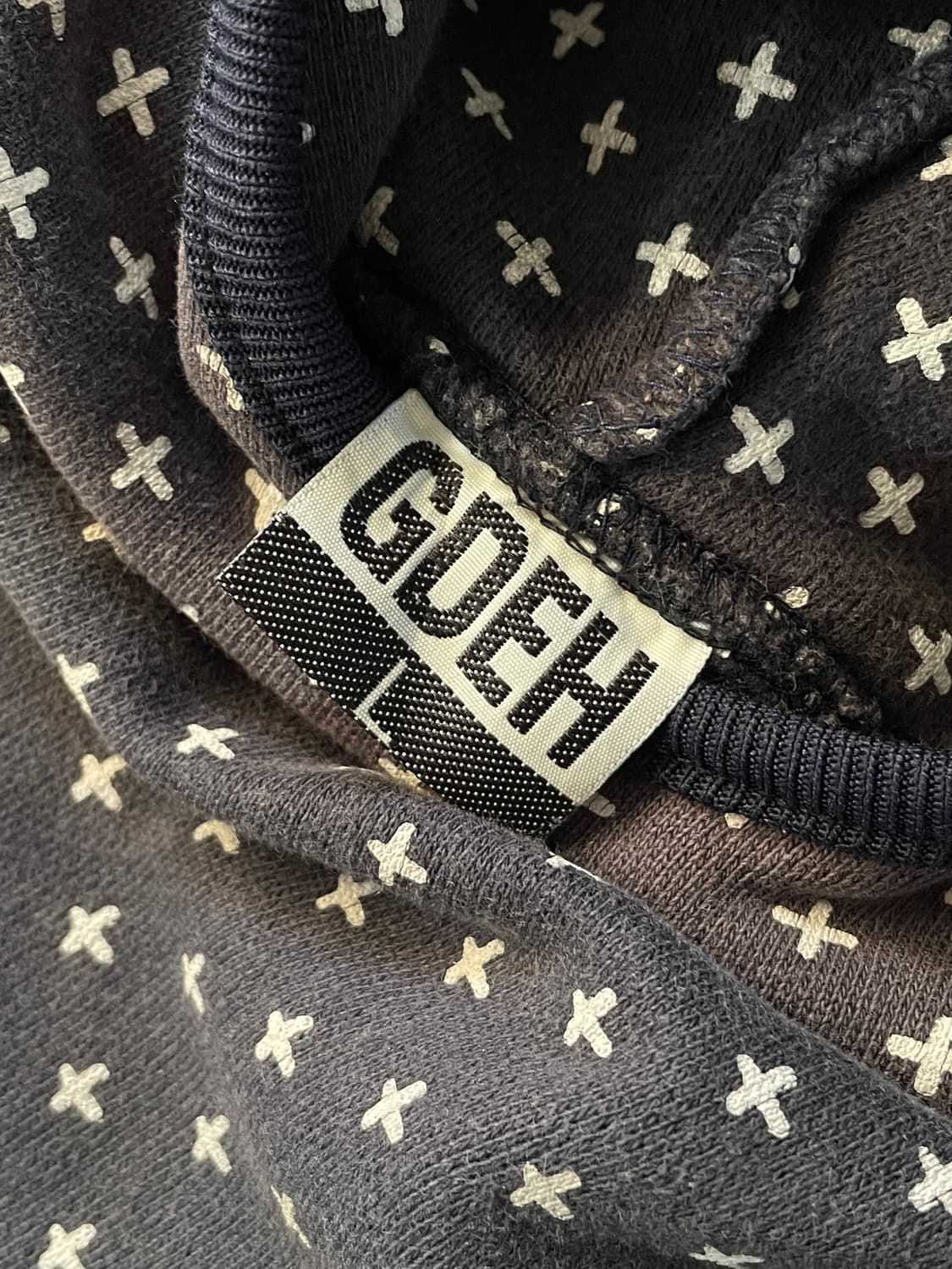 00s goodenough sashiko navy hoodie 상품이미지9