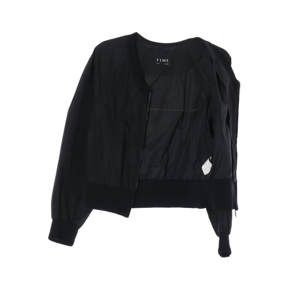 [S]타임 블랙 브이넥 블루종 집업 재킷 점퍼
 상품이미지4