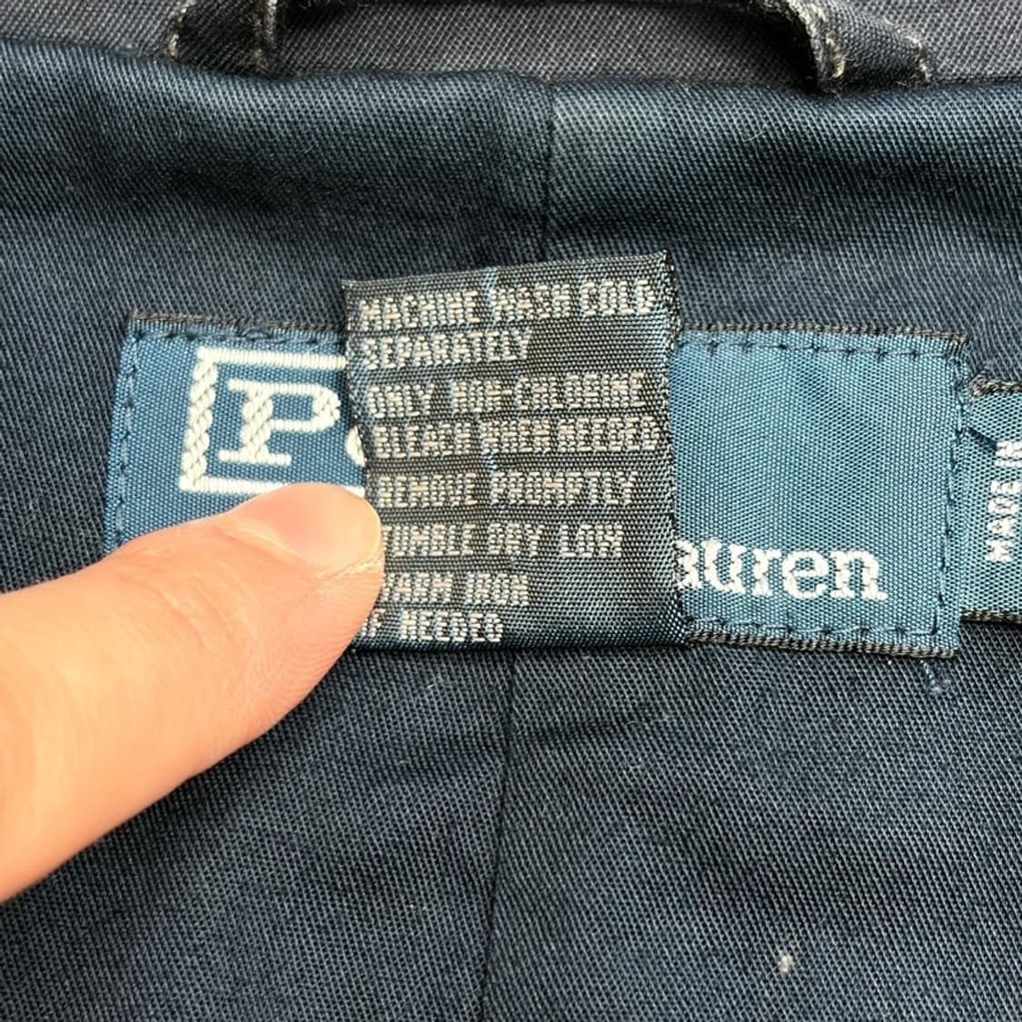 POLO 코튼 더블 브레스티드 코트 M 상품이미지6