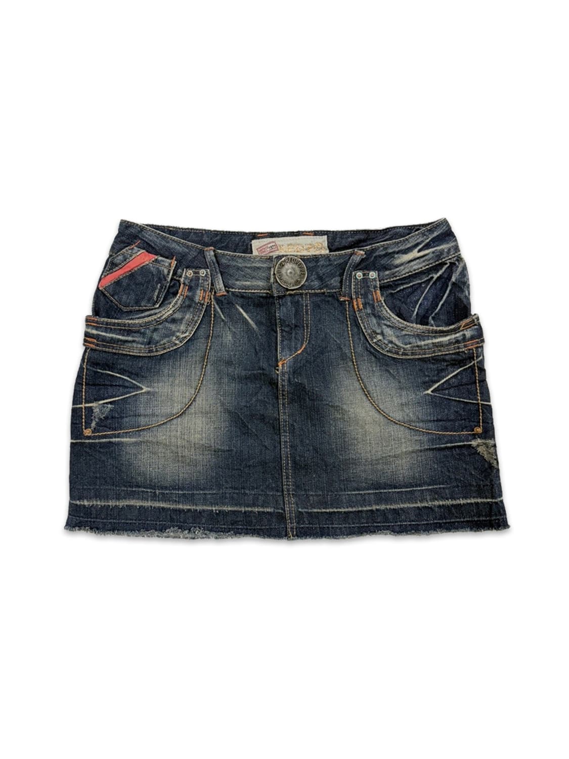 빈티지 Red pepper 갸루 데님 미니 스커트 상품이미지1
