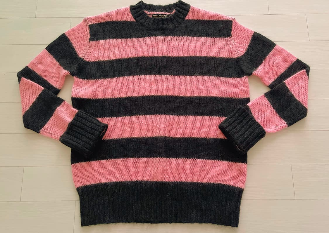 Hellcatpunk 오버핏 펑크모헤어니트 상품이미지1