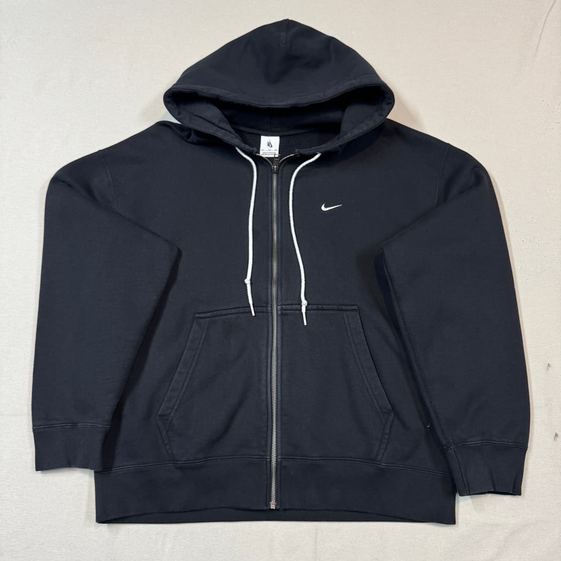 XXL) 나이키 헤비웨이트 스웻 후드집업 블랙 상품이미지1