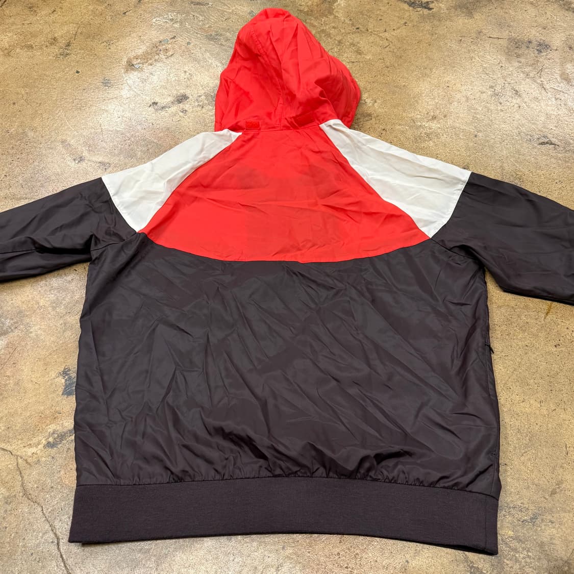 [정품/XL] 나이키 바람막이 후드 레드 브라운 b18 상품이미지4