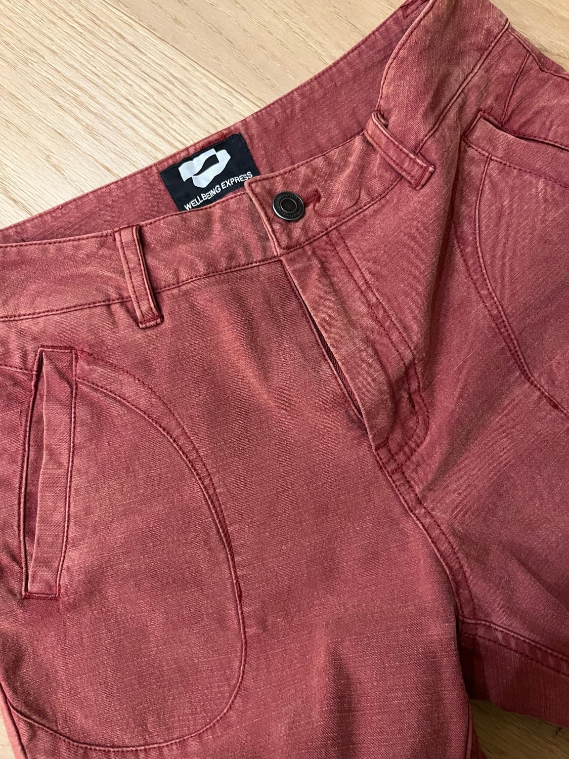 wellbeing express 레드 바지 상품이미지2